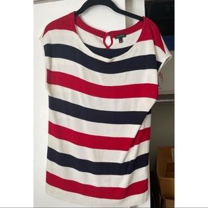 Talbots Red, White, and Blue shirt